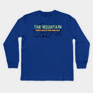The Mountain: Gold in Them There Hills Kids Long Sleeve T-Shirt